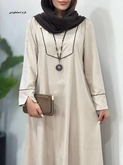 پیراهن مانتویی سیلک پناه