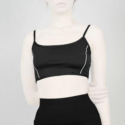 نیم‌تنه ورزشی زنانه لولولمون مدل 4H0298 مشکی