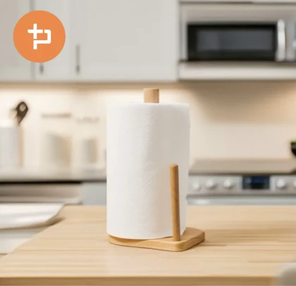 استند دستمال رولی چوبی سایز بزرگ