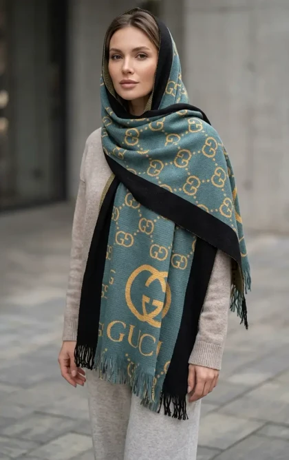 قیمت و خرید شال بافت گوچی جدید | استایل مدرن زمستانی