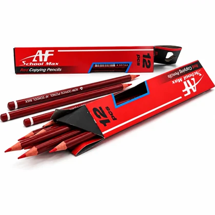 مداد قرمز اسکول مکس SCHOOL MAX مدل AF-1020 بسته 12 عددی