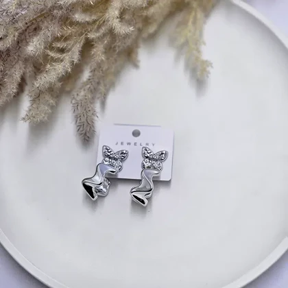 پک گوشواره دوتایی پروانه و دفرمه