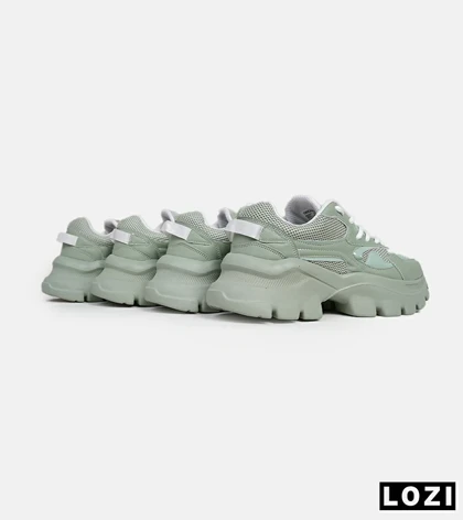 کفش کتانی مردانه سبز BERSHKA