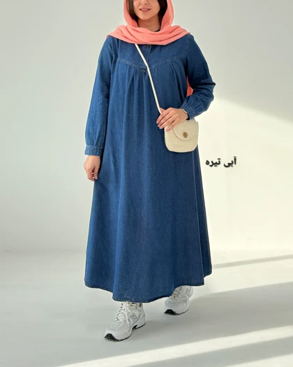 پیراهن مانتویی جین شیدخت کد محصول 1410