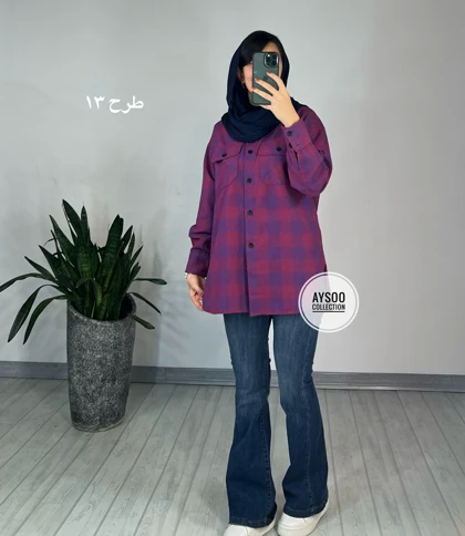 مانتو چهارخونه ترنج 1