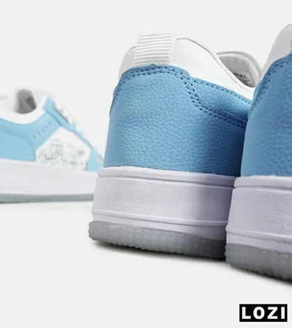 کفش کتانی مردانه سفید طوسی آبی NIKE AirForce Draw