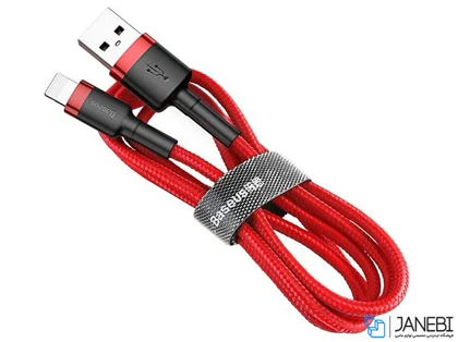 کابل شارژ سریع و انتقال داده لایتنینگ بیسوس Baseus Cafule Lightning Cable 1m 2.4A CALKLF-BG1