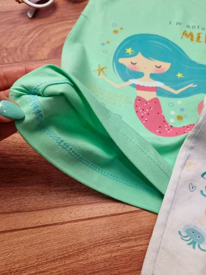 ست دخترانه طرح پری دریایی