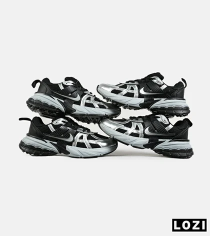 کفش کتانی مردانه و زنانه مشکی طوسی Nike cushlon مدل 7282