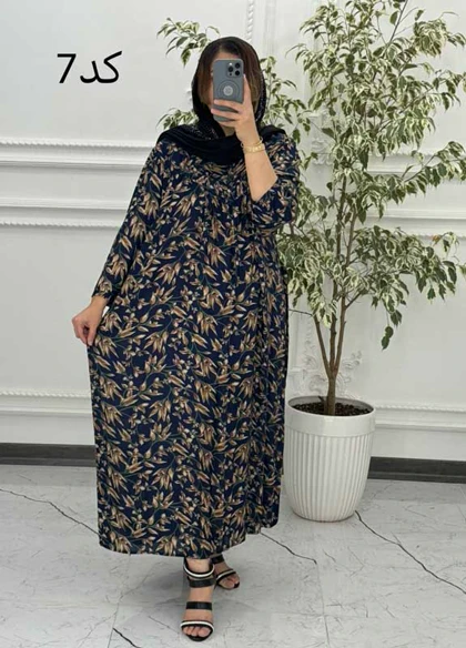 پیراهن پلاس سایز مادربزرگی 6053