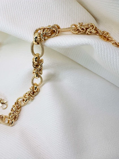 سرویس کامل برند شین مدل «گره شاهانه» | ترکیب بافت و حلقه با گارانتی 1 ساله