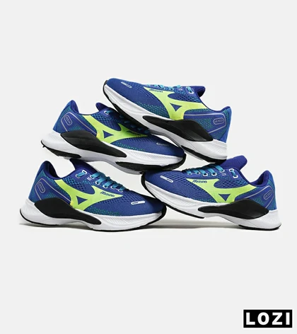 کفش کتانی مردانه آبی سبز MIZUNO wave rider 24