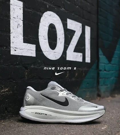 کفش کتانی مردانه و زنانه طوسی Nike Zoom X مدل 7750