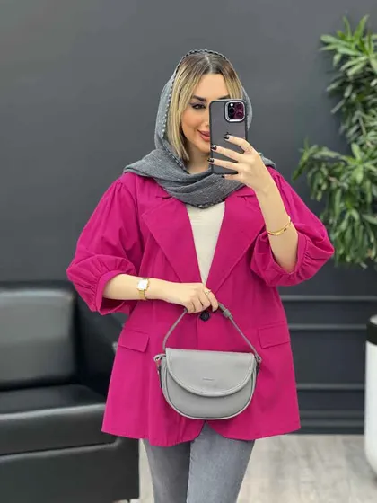 مانتو لینن تک دکمه