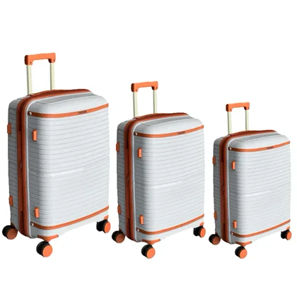 چمدان نشکن تیتان پلورا مدل TITANPLORA - TP6666 TRAVEL IN STYLE سری 4 عددی (کیف آرایشی هدیه)