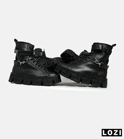 بوت مردانه مشکی VERSACE مدل 5761