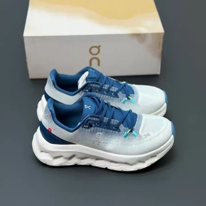 کفش آن رانینگ QC Cloudtilt سفید آبی On Running QC Cloudtilt White Blue