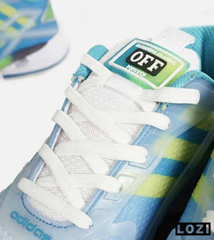 کفش کتانی مردانه و زنانه آبی لیمویی سفید Adidas SUPERNOVA 3