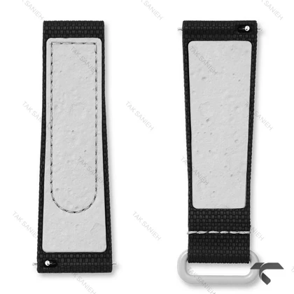 بند رابر امگا سواچ ماموریت به ماه مشکی طوسی Swatch-Strap-10726-U