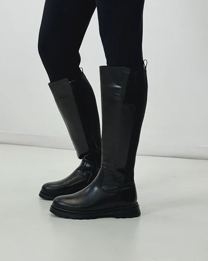 بوت بلند مشکی کد 1200143