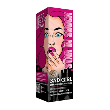 رنگ مو فانتزی بد گرل (BAD GIRL) رنگ STAR IN SHOCK - حجم 150 میل