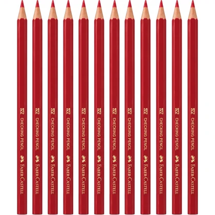 مداد قرمز فابر کاستل Faber Castell بسته 12 عددی