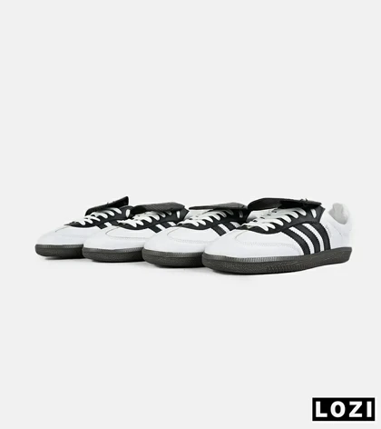 کفش کتانی مردانه و زنانه سفید مشکی ADIDAS Samba LT