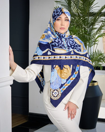 روسری ابریشم ژاکارد هرمس2 30136