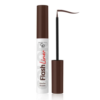 خط چشم ماژیکی ضد آب گلدن رز Golden Rose مدل Flash Liner رنگ Mocha Brown شماره 108 حجم 2.5 میلی‌لیتر