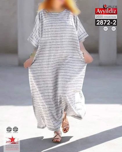 پیراهن /مانتو آزاد زنانه سایز بزرگ کد2872