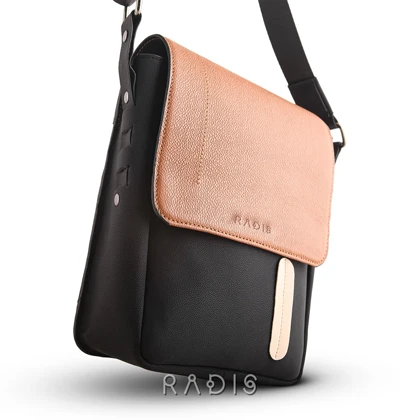 کیف دوشی چرم رادیس مدل Mahan کد 010-M.MC