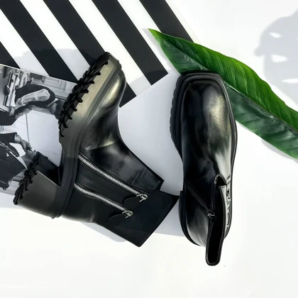 نیم بوت زنانه مدل Stradivarius-Ankle-Boots BTB04