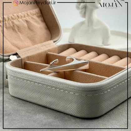 انگشتر زنانه آبکاری نقره رنگ ثابت کد ta10019