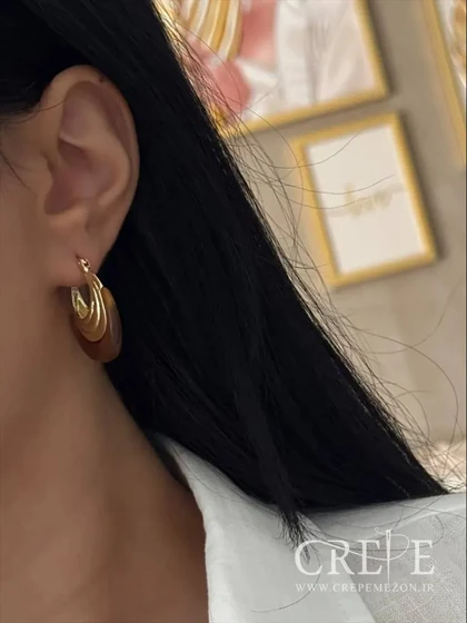 گوشواره هلالی رزینی