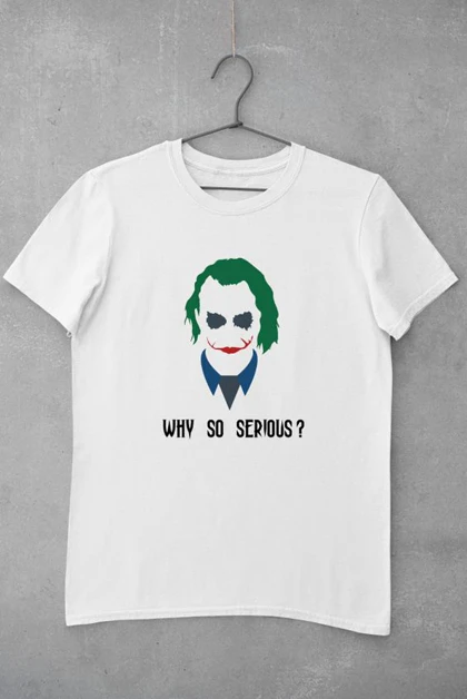تیشرت کلاسیک جوکر | تیشرت CLASSIC Joker طرح Joker Halloween Why So Serious کد 110810