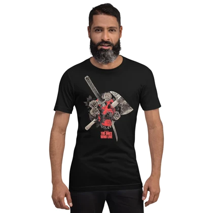 تیشرت واکینگ دد | تیشرت THE WALKING DEAD طرح THE ONES WHO LIVE FLORAL SKULL کد 109153