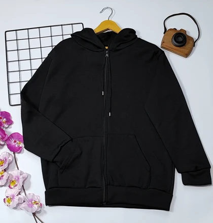 سویشرت کلاهدار داخل کرکی مدل ویانا کد 40201