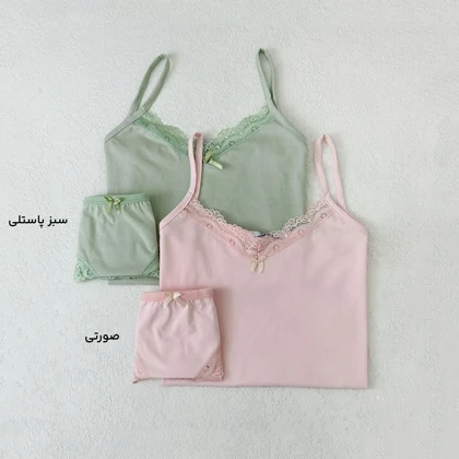 ست تاپ و شورت زنانه لب توری | آی بولک