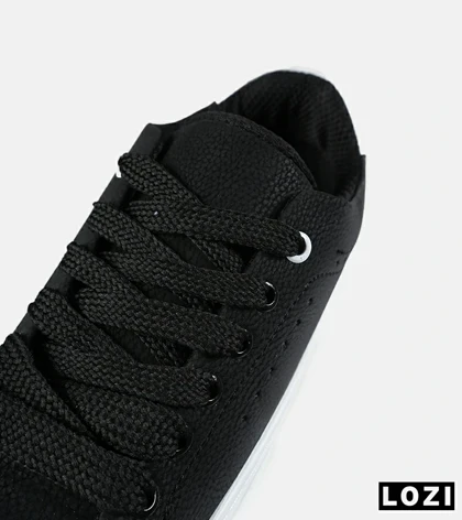 کفش کتانی مردانه مشکی BERSHKA مدل 7670