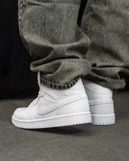 کتانی ویتنامی نایکی ایر جردن وان تریپل وایت ساق‌دار Nike Air Jordan 1 High Triple White