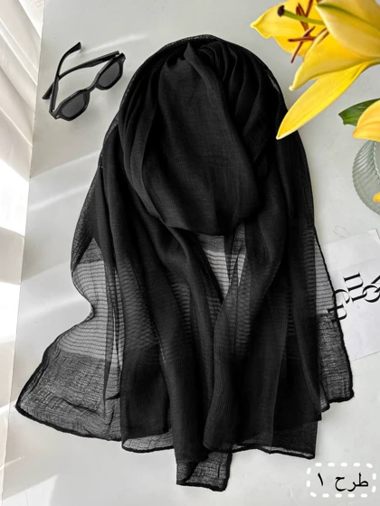 شال ویسکوز مشکی