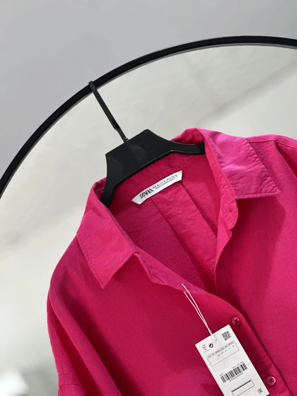 شومیز سرخابی زارا 35339