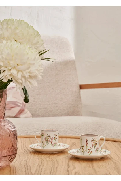 ست فنجان قهوه Bella Maison مدل Flores چینی - چندرنگ