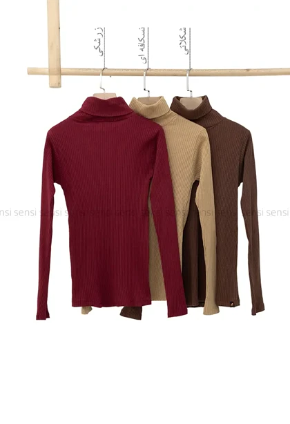 بلوز راه راه یقه اسکی کد1005015