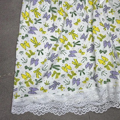 ست تاپ و شورتک دانتل دار پاپیون