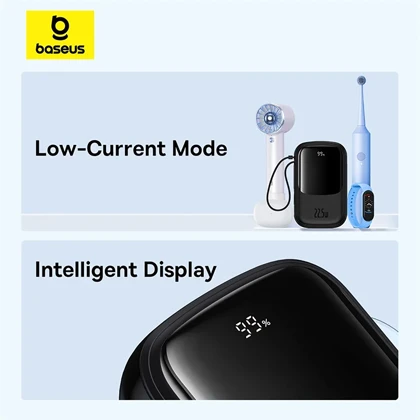 پاور بانک 10000 بیسوس Baseus P10067100112 PPQDP10 با کابل متصل تایپ سی