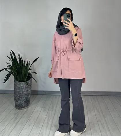 مانتو دکمه دار نارین