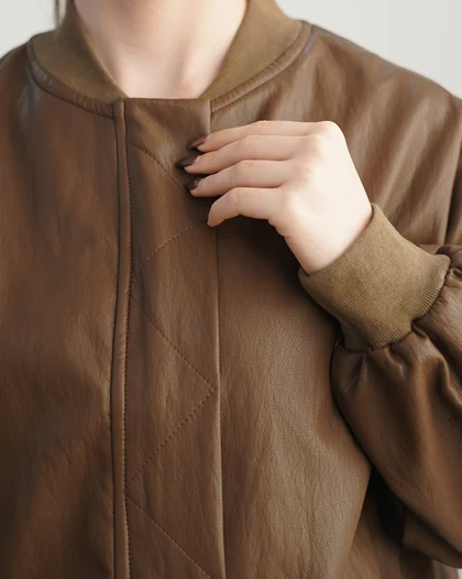کت چرم Zara | هیبا