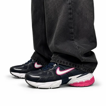 کفش کتانی زنانه نایکی v2k سرمه ای صورتی Nike V2k
