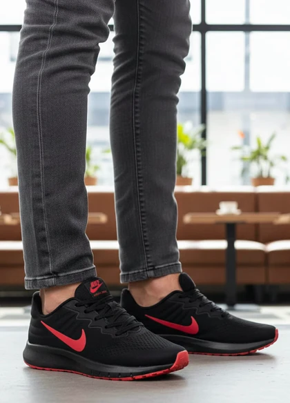 کفش ورزشی مردانه Nike مدل Tigo زیره قرمز-مشکی ویژه